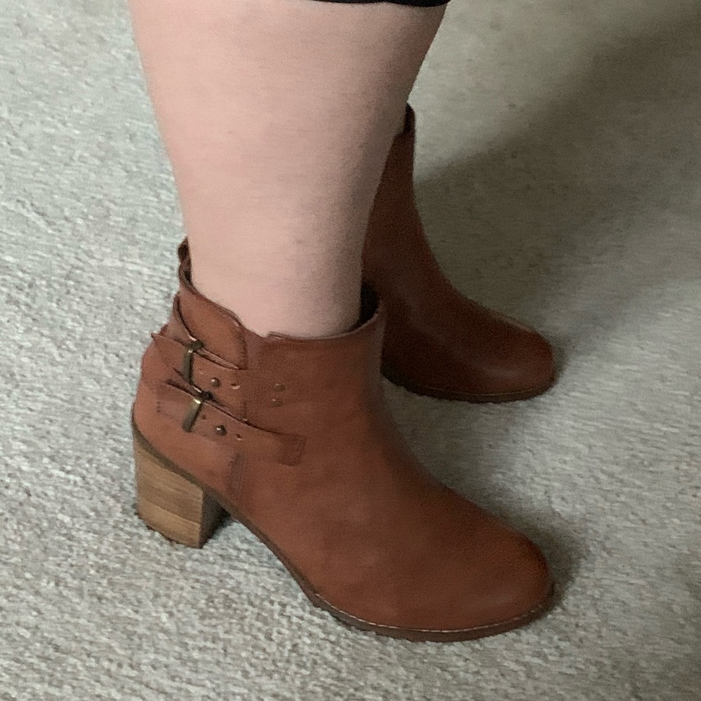 Torrid Double Strap Buckle Booties